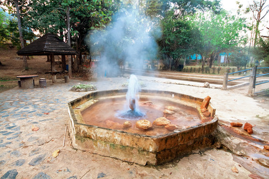 Hot spring Mae Kasa. Tak province, Thailand