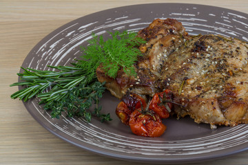 Roasted pork