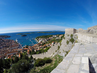 Fototapeta na wymiar View of Historial City of Hvar