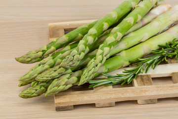 Raw asparagus