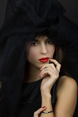 Beauty Portrait  woman.  Perfect Fresh Skin.