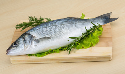 Raw seabass