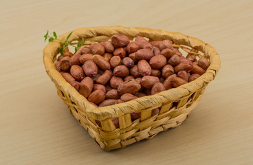 Peanut in the bowl