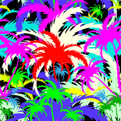 palm trees,seamless background - 79194504