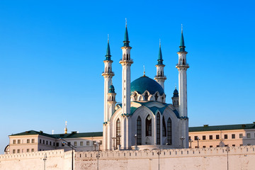 Fototapeta na wymiar Kul Sharif mosque is largest in Europe. Russia. Kazan