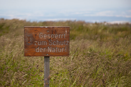 Gesperrt zum Schutz der Natur