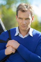 Portrait of strong man