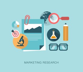 marketing research concept illustration