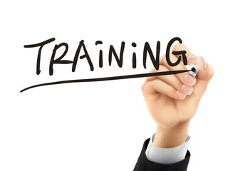training written by 3d hand