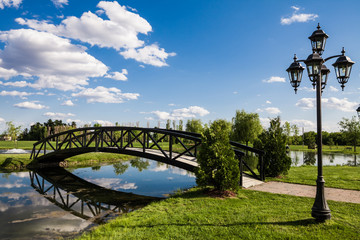 Little Bridge Over a Pond