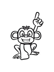 monkey funny forefinger