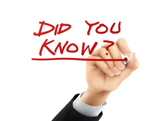 Did You Know written by 3d hand