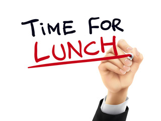 time for lunch written by 3d hand