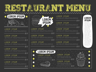 attractive restaurant menu design