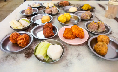 Chinese food, Tim Sum at a local restaurant in Thailand