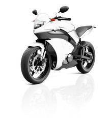 Obraz premium Illustration of Transportation Sport Motorbike Racing Concept