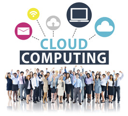 Cloud Computing Network Online Internet Storage Concept