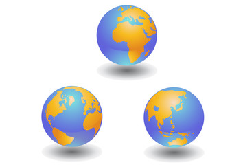Globe earth vector images