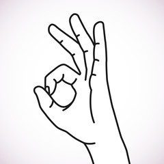 OK hand icon