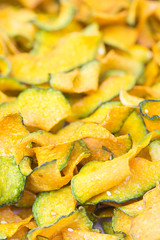 Fried  Pumpkin Crisp ; Thai snack.