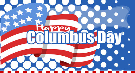 Columbus Day USA Graphic Background
