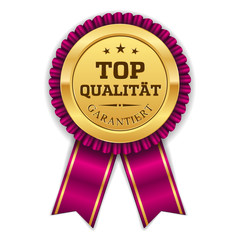 Goldener Top Qualität Siegel Mit Lila Scherpe