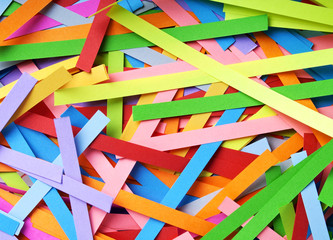Paper strips in rainbow colors, can use as background