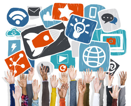 Media Social Media Social Network Internet Technology Concept