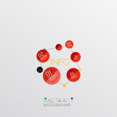 Geometric abstract shape infographic layouts