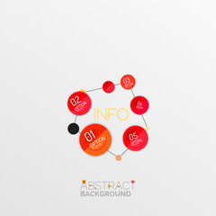 Geometric abstract shape infographic layouts