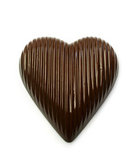 Chocolate candy in a heart shape