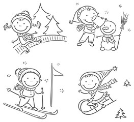 Kids winter outdoors activities