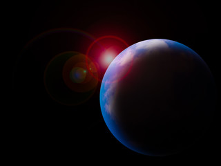 Image of earth planet. Elements of this image are furnished by N