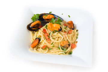 Spaghetti con cozze