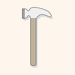 work tool hammer theme elements vector,eps