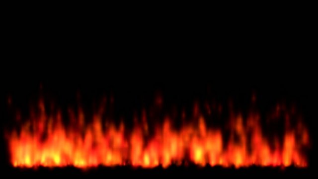 Flames animation background. Alpha chanel included