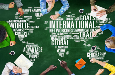 International World Network Globalization International Concept