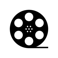 black film reel silhouette