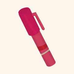 stationery pen theme elements vector,eps