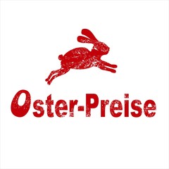 Oster preise osterhase stempel rot weiß