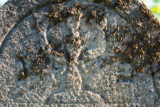 Gravestone in the old Jewish cemetery