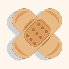 hospital theme medical bandage elements vector,eps