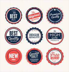 Premium, quality retro vintage labels collection