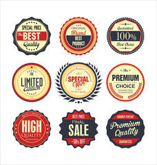 Premium, quality retro vintage labels collection