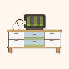 furniture theme cabinet elements vector,eps