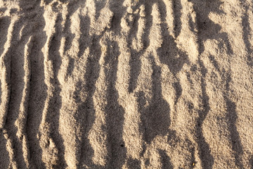 Sand surface after the rain