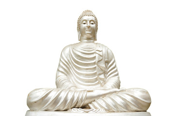 Isolated buddha statue