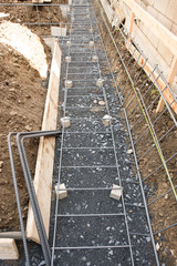 住宅建設　基礎工事