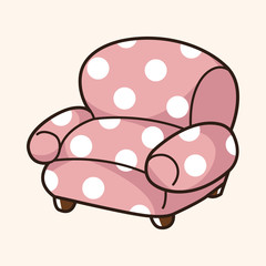 Fototapeta premium furniture theme chair sofa elements vector,eps