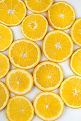 Obraz premium background of yellow lemon slices